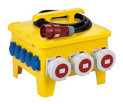 portable electrical distribution box|temporary site distribution board.